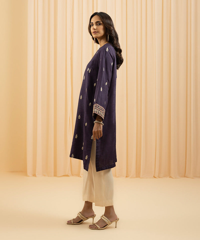 Embroidered Silk Shirt