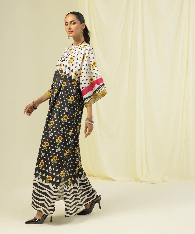 Printed Silk Kaftan