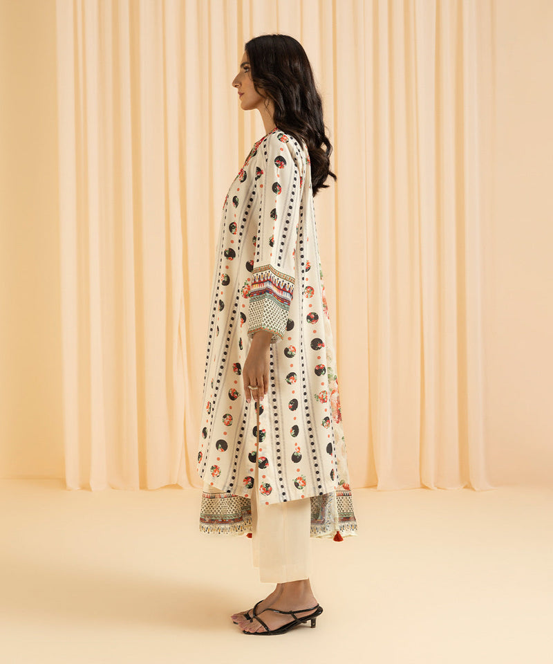 3 Piece - Embroidered Silk Suit
