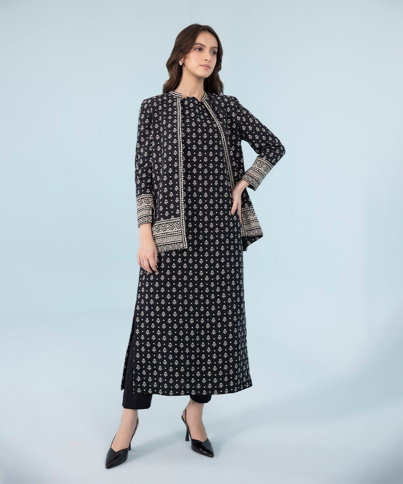 Printed Khaddar Shirt