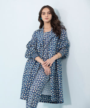 Printed Khaddar Shirt