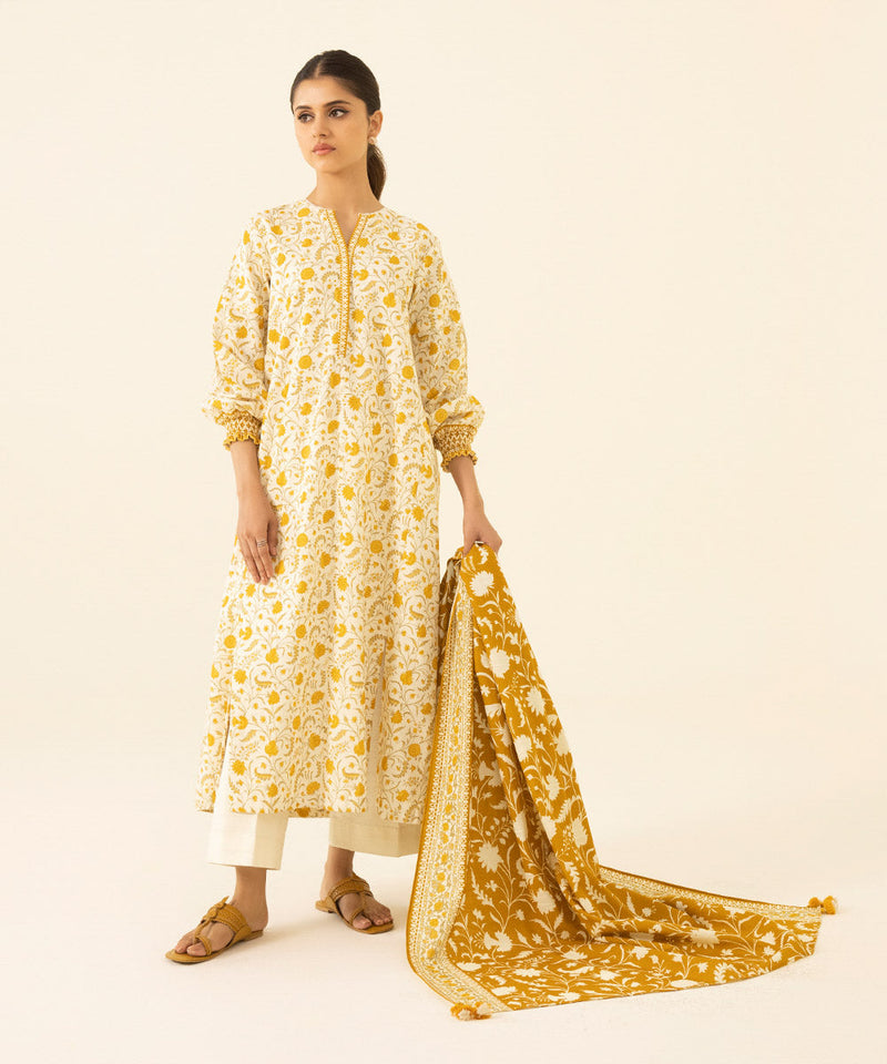2 Piece - Printed Khaddar Suit