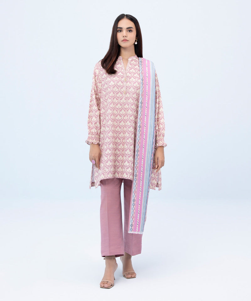 2 Piece - Printed Khaddar Suit