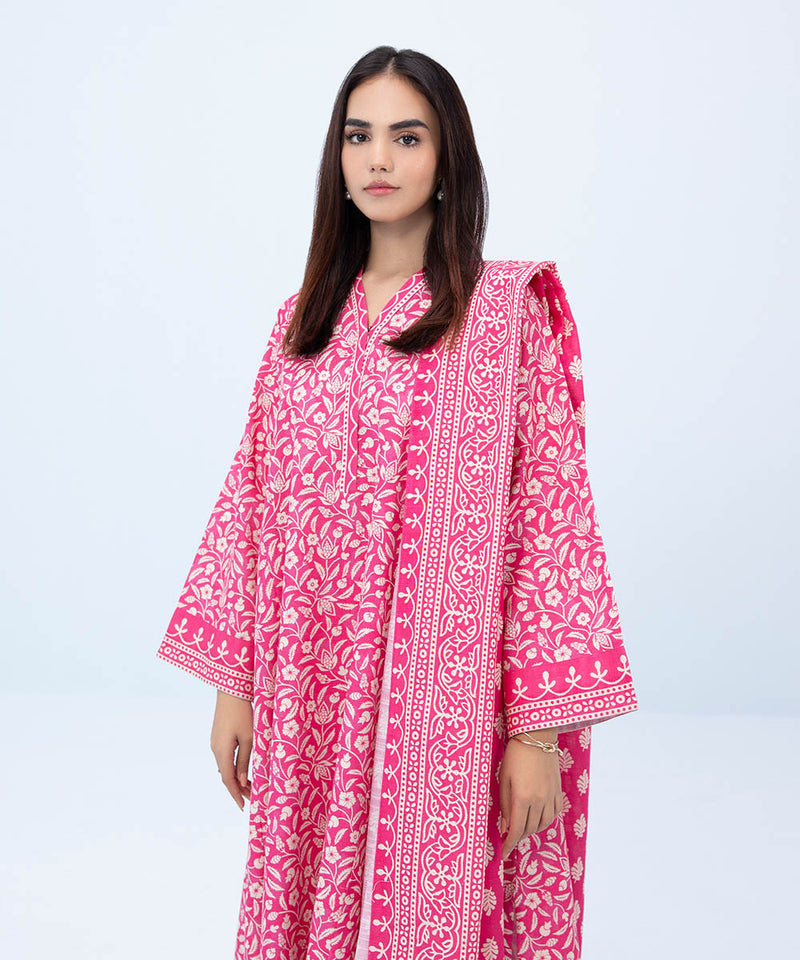 2 Piece - Printed Khaddar Suit