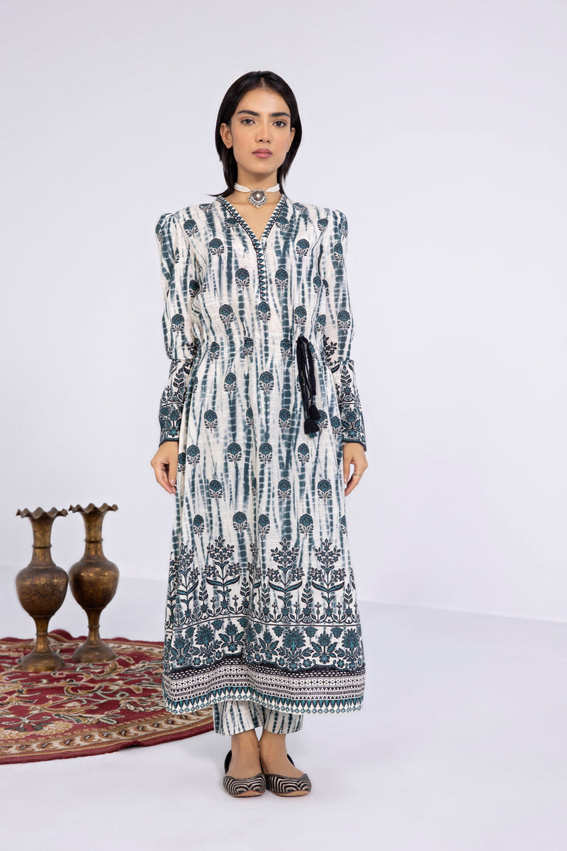 2 Piece - Printed Khaddar Suit