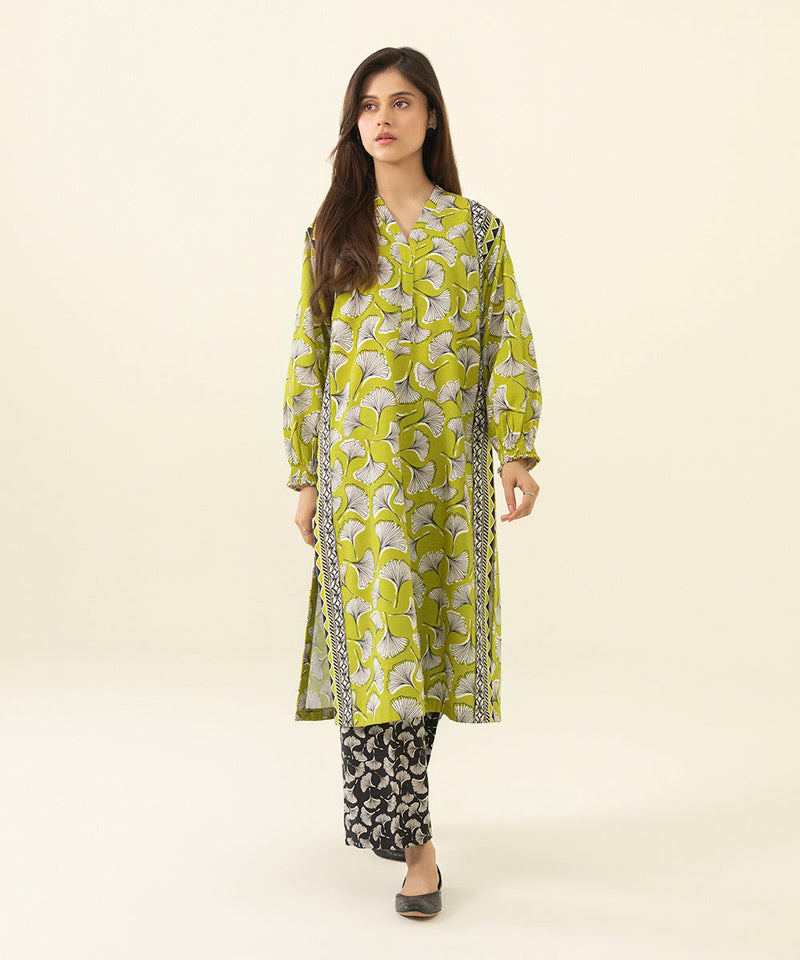 2 Piece - Printed Khaddar Suit