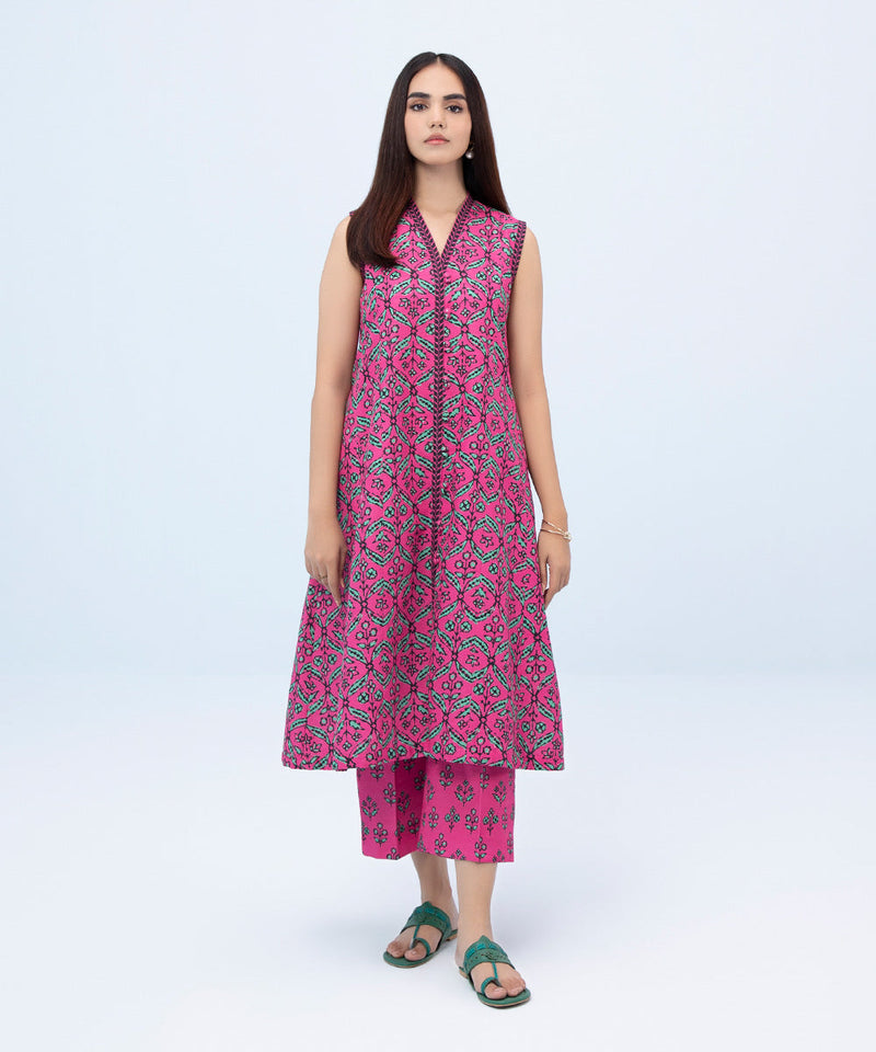 2 Piece - Printed Khaddar Suit