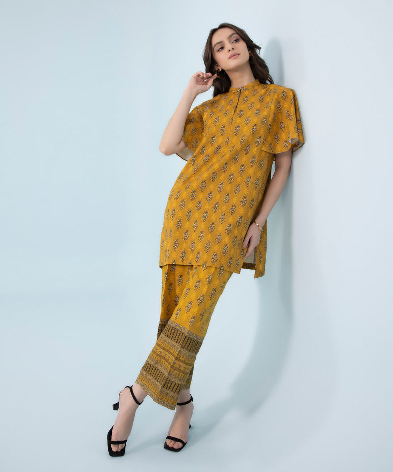 2 Piece - Printed Khaddar Suit