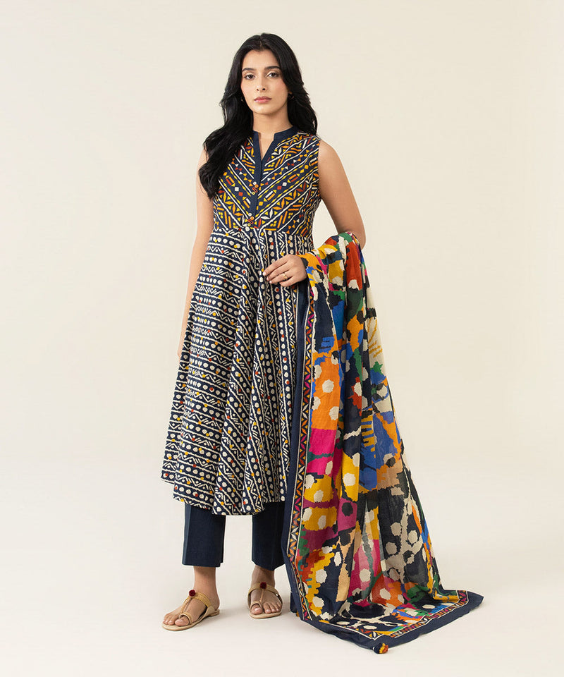 3 Piece - Digital Printed Lawn Suit