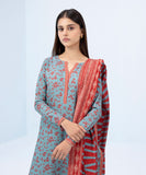 3 Piece - Printed Khaddar Suit