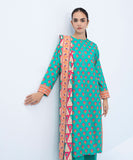3 Piece - Printed Khaddar Suit