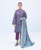 3 Piece - Printed Khaddar Suit
