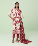 3 Piece - Printed Light Khaddar Suit