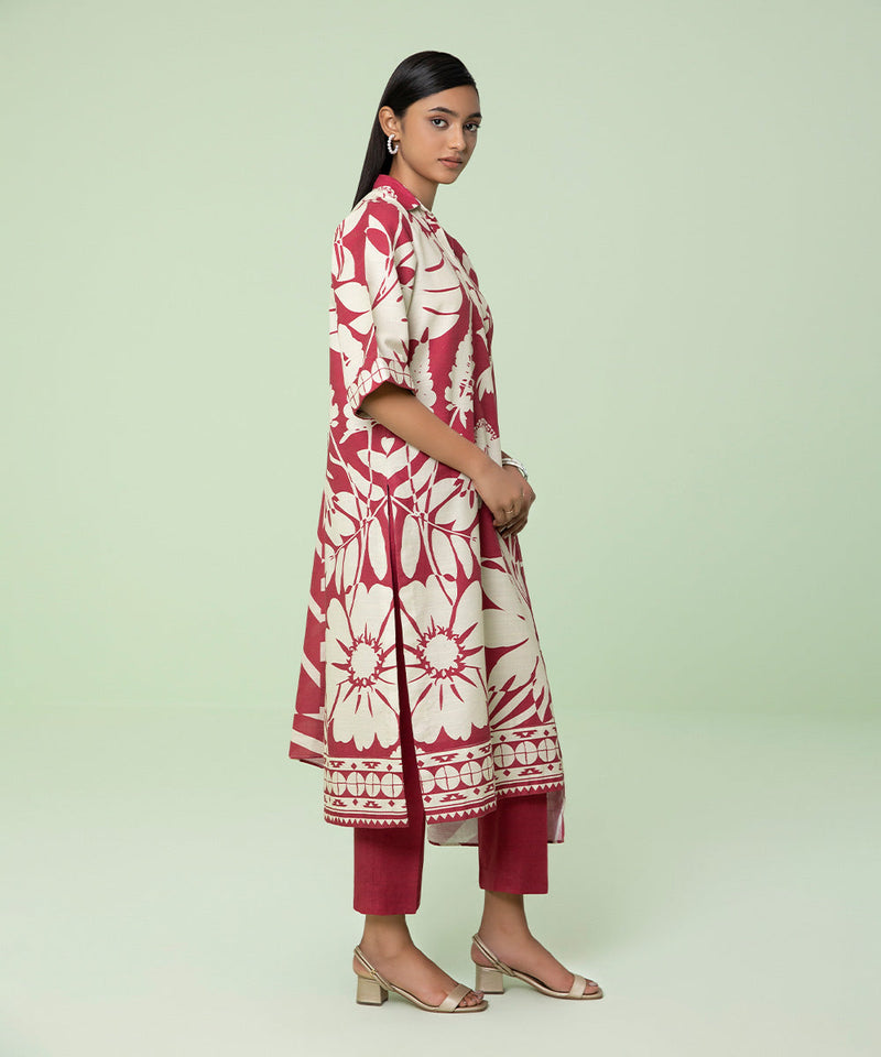 3 Piece - Printed Light Khaddar Suit