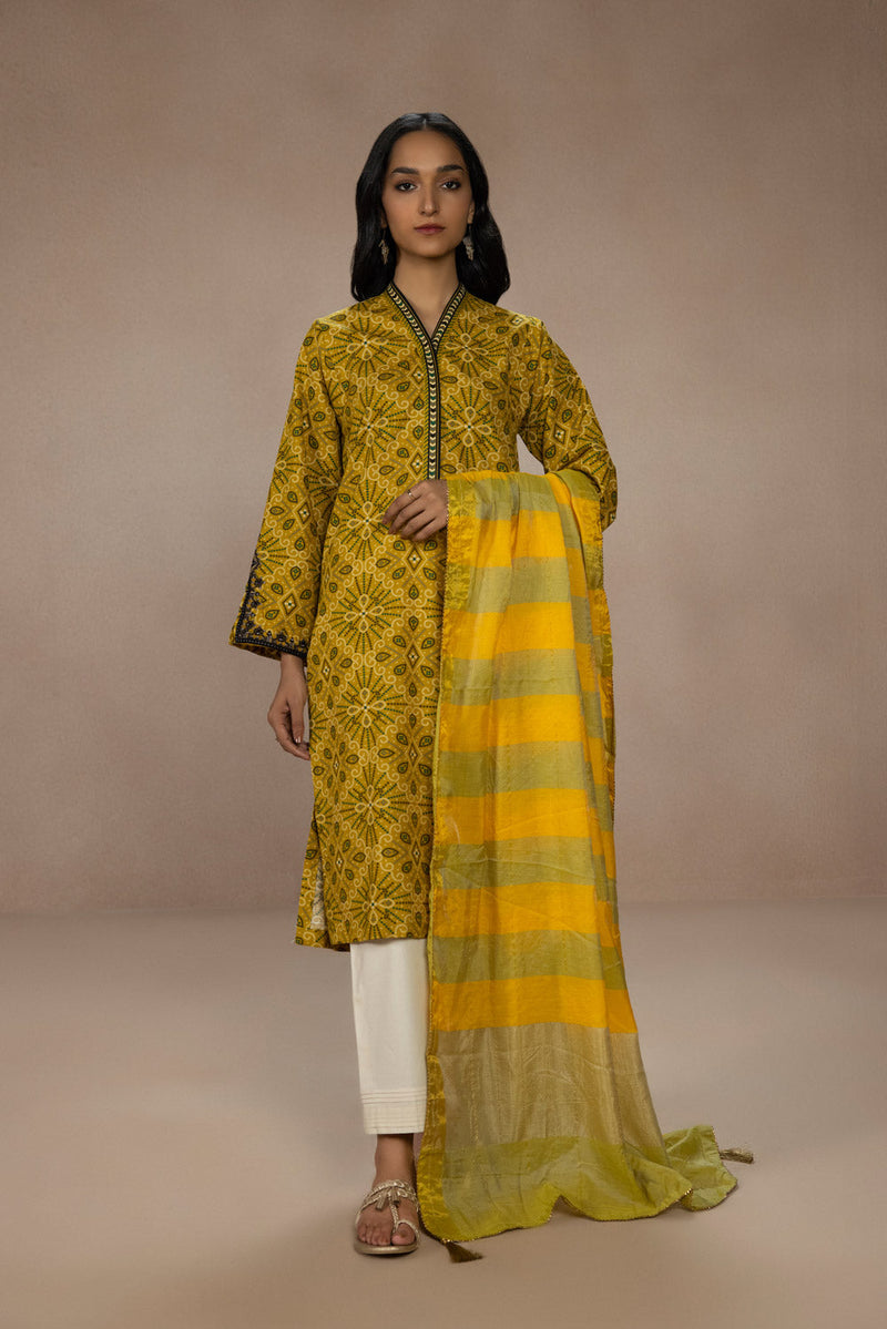 Yarn Dyed Khadi Dupatta