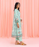 3 Piece - Embroidered Cotton Satin Suit