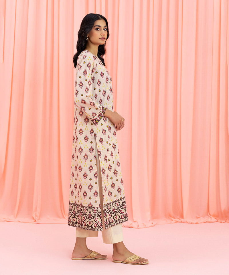 Embroidered Zari Lawn Shirt