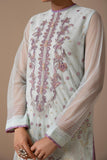 Embroidered Net Shirt
