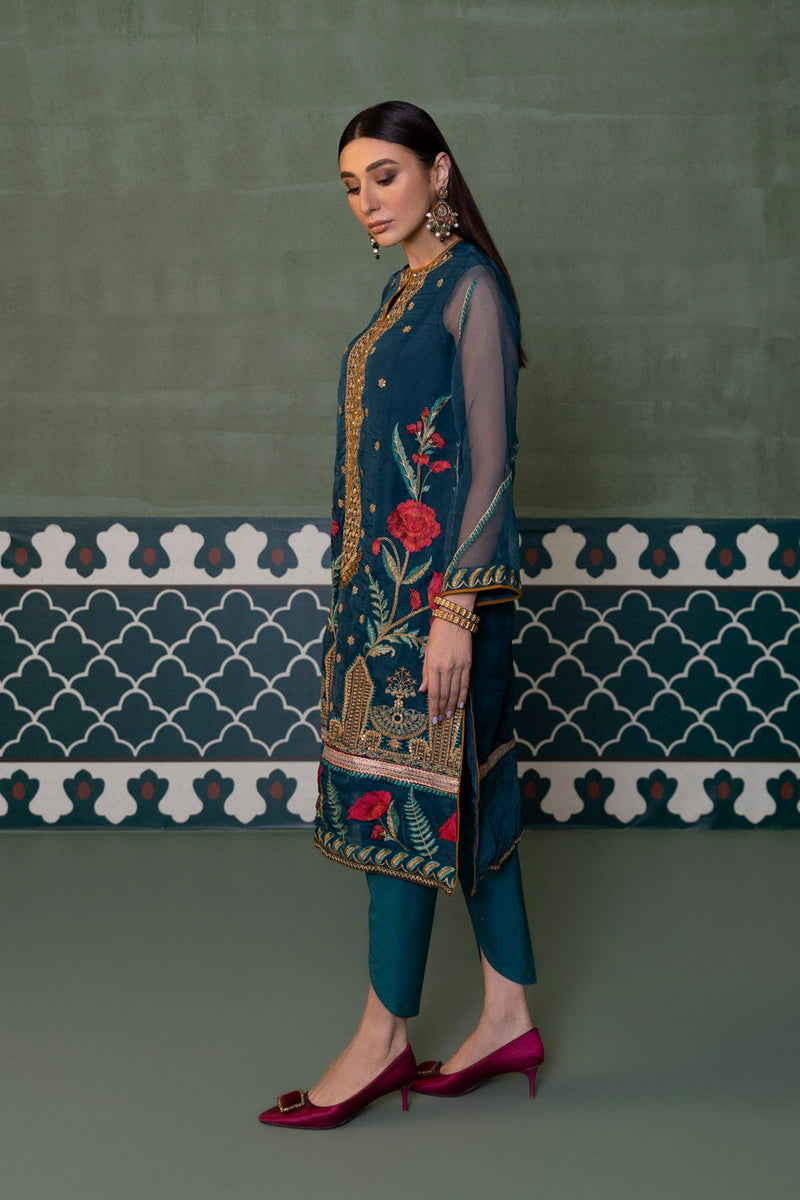 Embroidered Organza Shirt