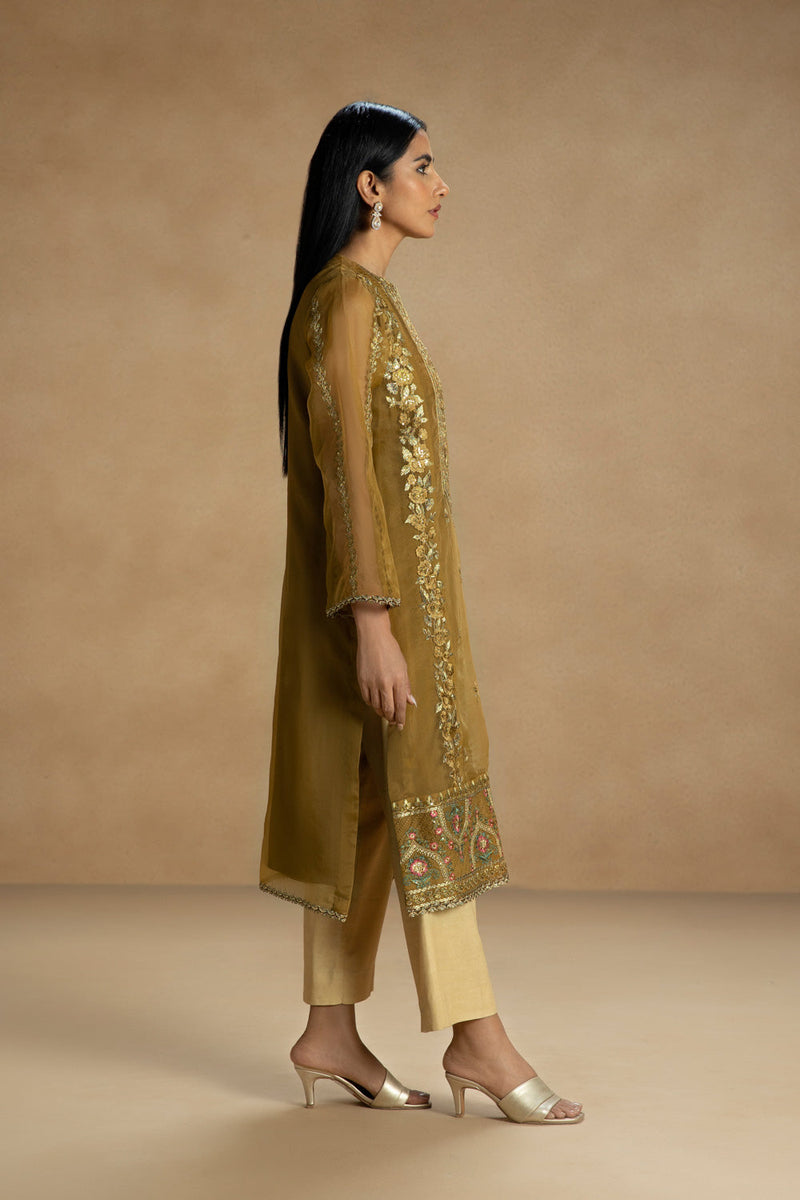 Embroidered Organza Shirt