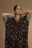 Embroidered Velvet Kaftan