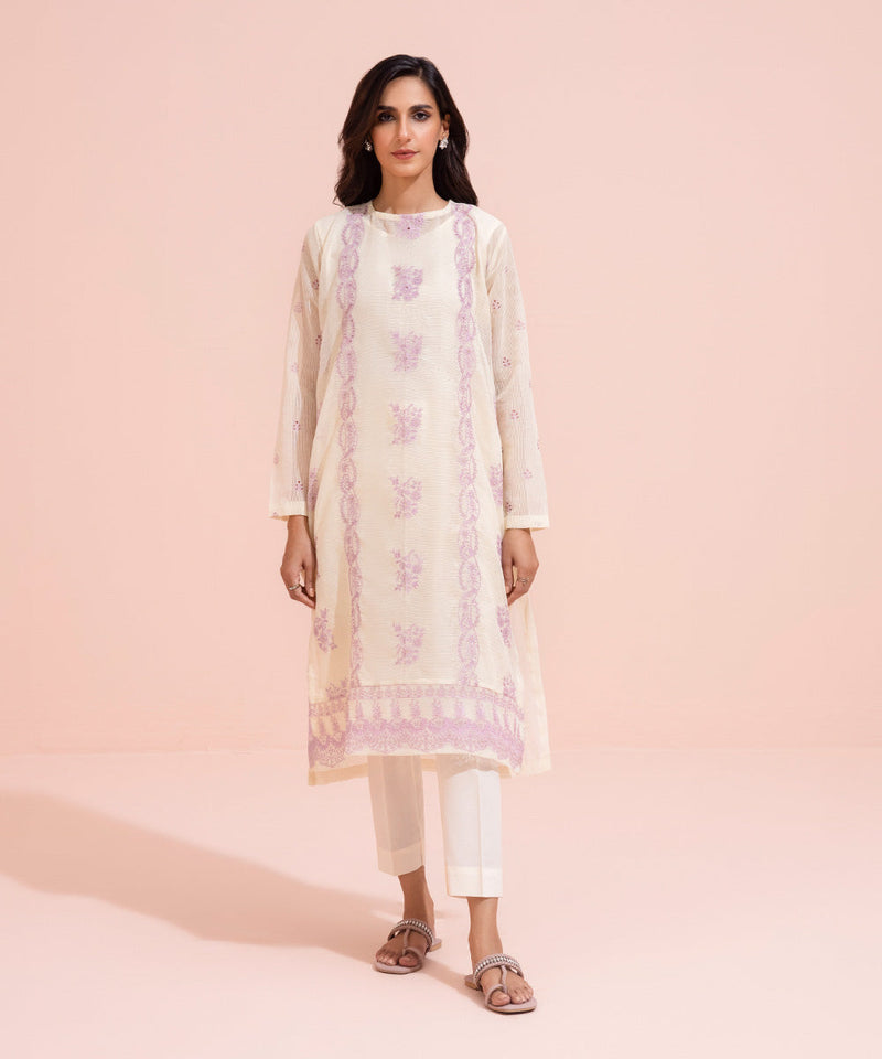 Embroidered Karandi Shirt