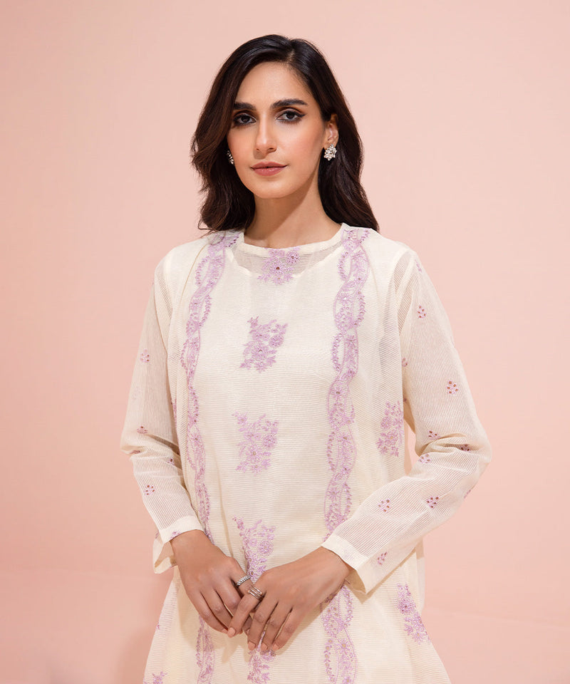 Embroidered Karandi Shirt