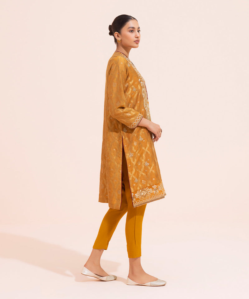 Embroidered Kota Jacquard Shirt