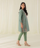 2 Piece - Embroidered Cotton Net Suit