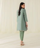 2 Piece - Embroidered Cotton Net Suit