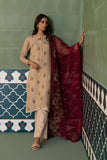 2 Piece - Embroidered Zari Net Suit