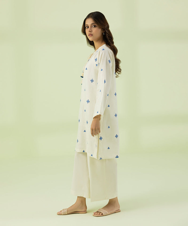 Embroidered Pure Linen Shirt