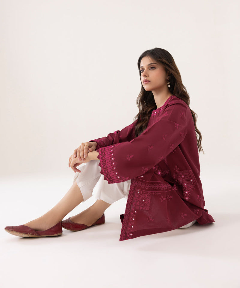 Embroidered Cambric Shirt