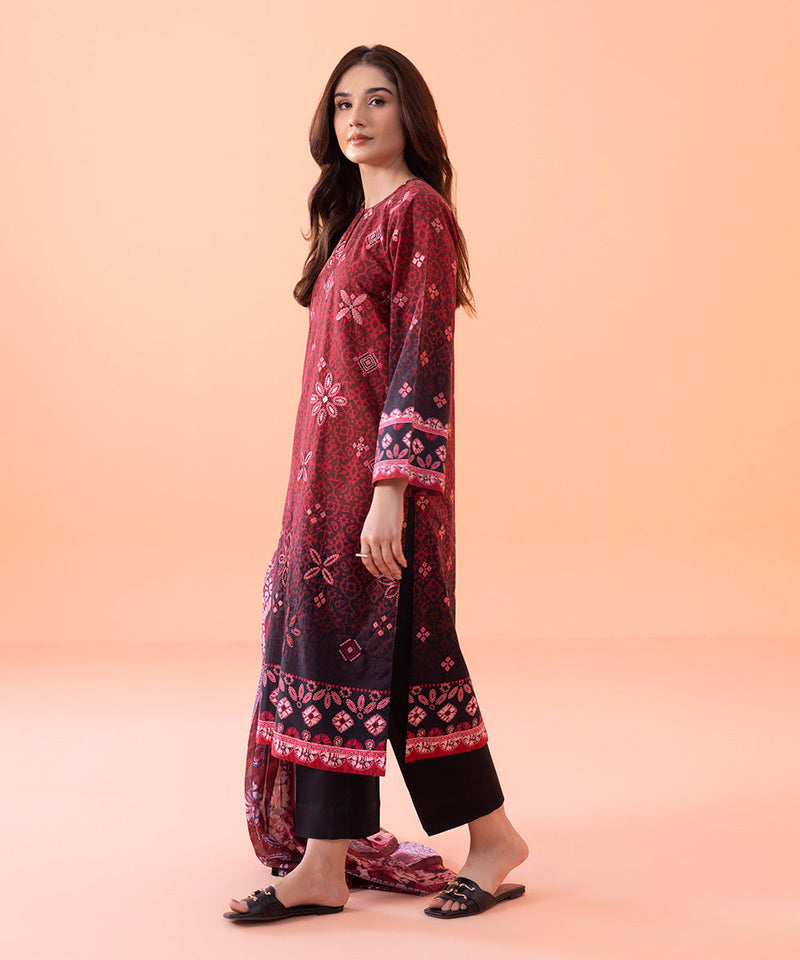 2 Piece - Embroidered Cambric Suit