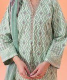 2 Piece - Embroidered Cambric Suit