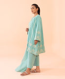 3 Piece - Embroidered Dobby Suit