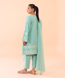 3 Piece - Embroidered Dobby Suit