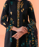 3 Piece - Embroidered Dobby Suit