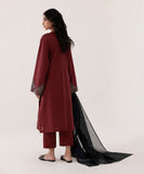 3 Piece - Embroidered Dobby Suit