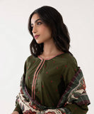 3 Piece - Embroidered Dobby Suit