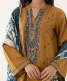 3 Piece - Embroidered Dobby Suit