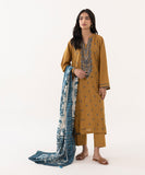 3 Piece - Embroidered Dobby Suit