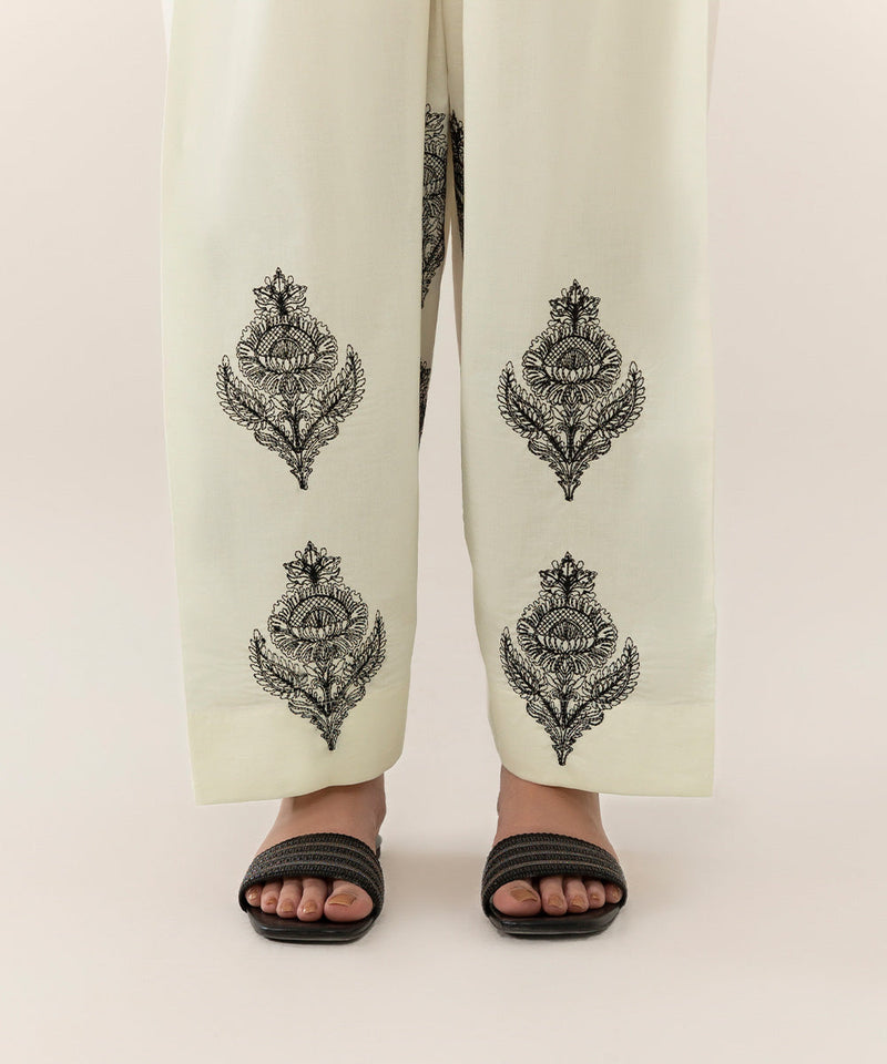 Embroidered Cambric Shalwar