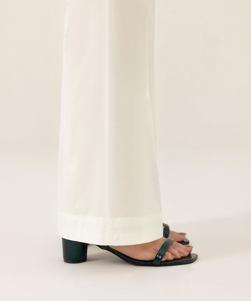 Cambric Boot-Cut Pants