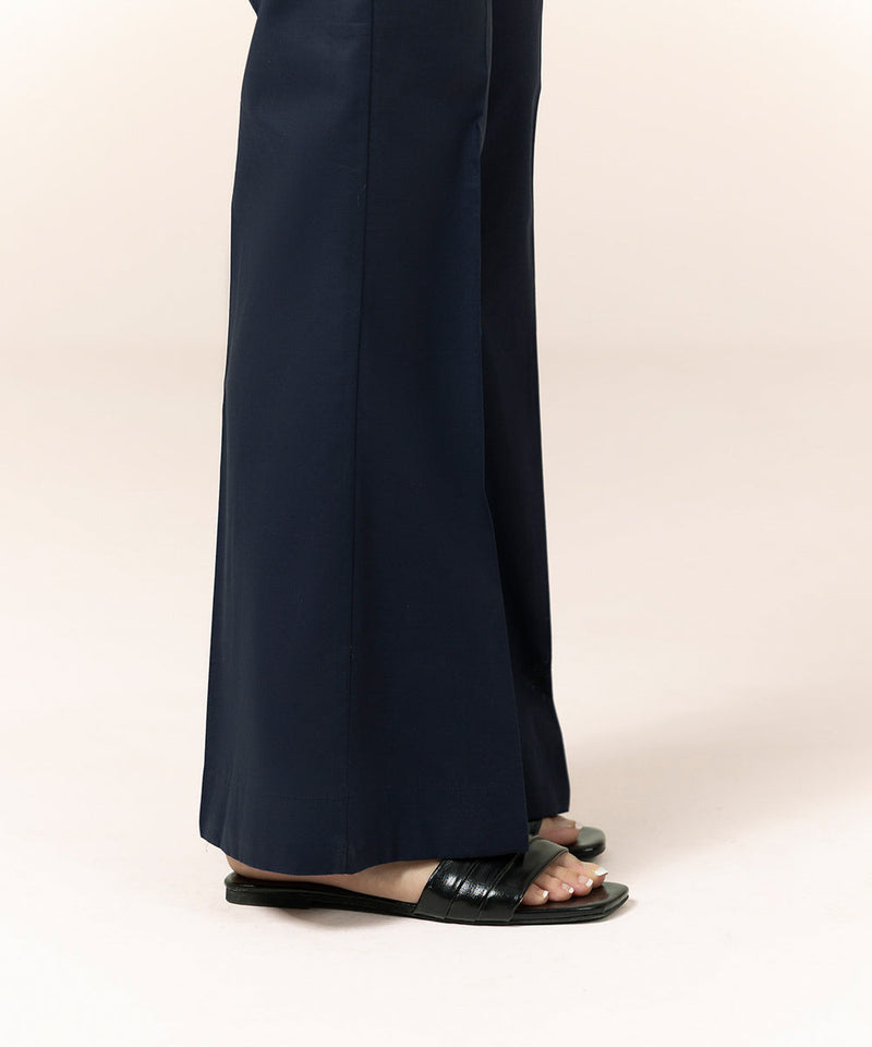 Cambric Boot-Cut Pants