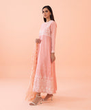 2 Piece - Embroidered Cotton Satin Suit