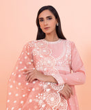 2 Piece - Embroidered Cotton Satin Suit