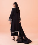 2 Piece - Embroidered Cotton Satin Suit