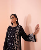 2 Piece - Embroidered Cotton Satin Suit