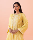 2 Piece - Embroidered Cotton Satin Suit